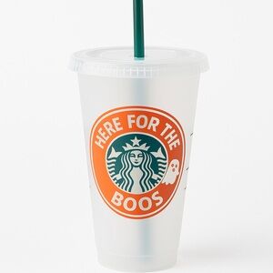 Starbucks Authentic 24 oz Cold Cup &
With A Custom Halloween Design